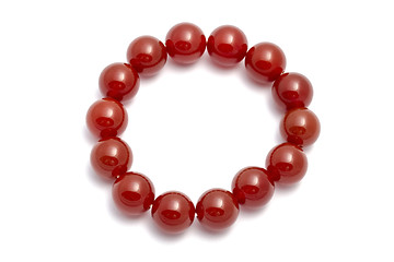 Image showing Red bead bracelets 