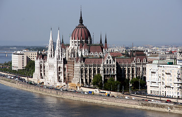 Image showing Hungarian parliament - famous landmark