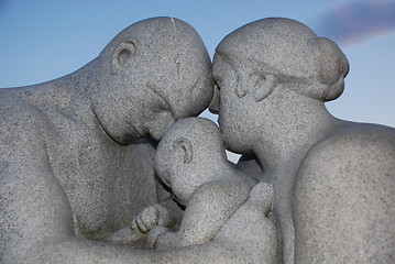 Image showing Caring family