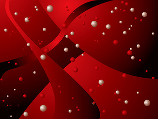 Image showing bubble deep red