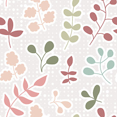 Image showing seamless pattern leaf