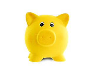 Image showing Unique pink ceramic piggy bank