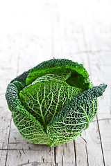 Image showing fresh savoy cabbage