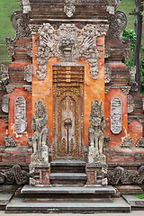 Image showing Gate of Temple with ornaments. Indonesia, Bali