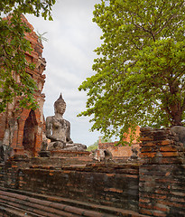 Image showing Buddha Sculpture. Thailand, Ayuthaya