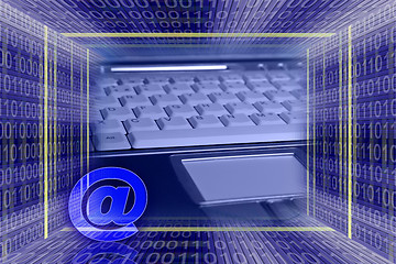 Image showing Global Information technology. E-mail concept