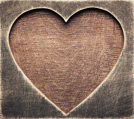 Image showing Wooden heart