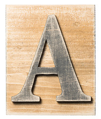 Image showing Wooden alphabet