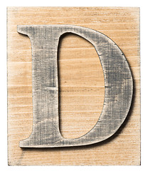 Image showing Wooden alphabet