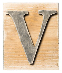 Image showing Wooden alphabet