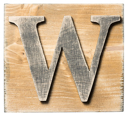 Image showing Wooden alphabet