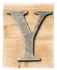 Image showing Wooden alphabet