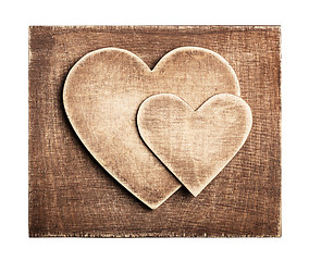 Image showing Wooden heart