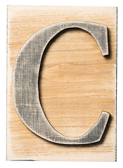 Image showing Wooden alphabet