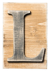 Image showing Wooden alphabet