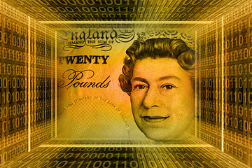 Image showing Money concept, Great Britain pounds