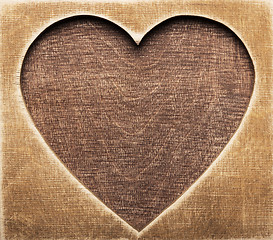 Image showing Wooden heart