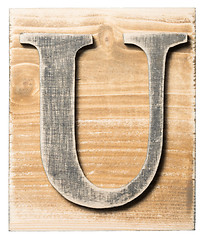 Image showing Wooden alphabet