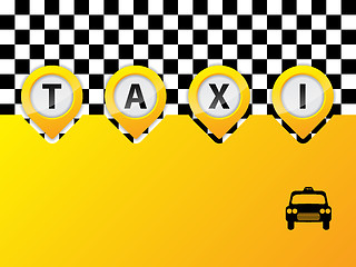 Image showing Taxi text in pointers