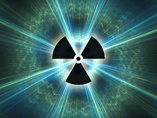 Image showing Nuclear radiation symbol