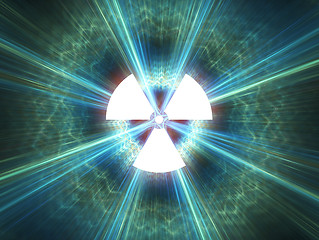 Image showing Nuclear radiation symbol