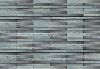 Image showing blue parquet backdrop