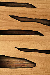 Image showing abstract combined wooden surfaces
