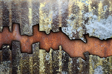Image showing abstract texture of grungy weathered metal