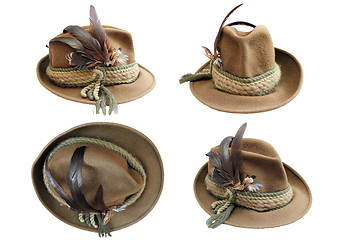 Image showing traditional hunting hat details