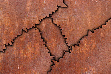 Image showing abstract rusty metal pattern