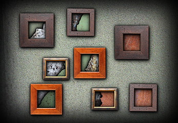 Image showing frames with grungy textures