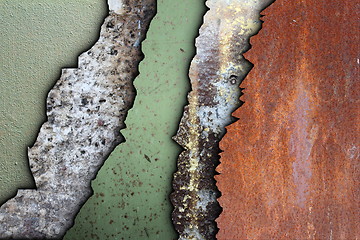 Image showing collection of weathered textures