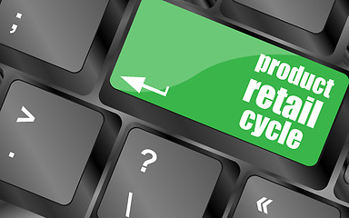 Image showing product retail cycle key in place of enter key