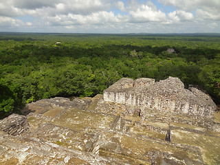 Image showing temple ruin at Calakmul