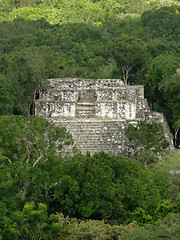 Image showing ancient temple at Calakmul