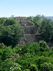 Image showing temple at Calakmul