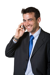 Image showing Laughing business man