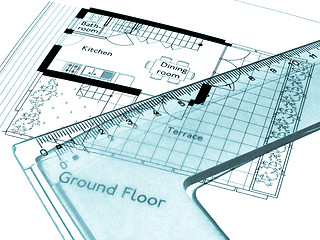 Image showing Technical drawing