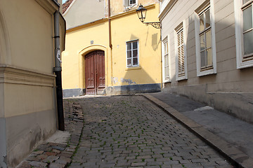 Image showing Empty street in Zagreb, Croatia