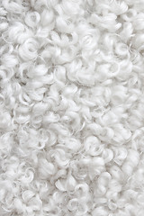 Image showing White sheepskin background