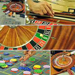 Image showing roulette colage