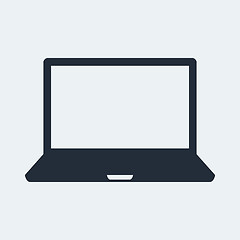 Image showing Laptop Flat Icon