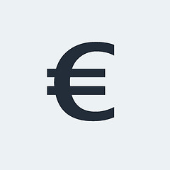 Image showing Euro Flat Icon