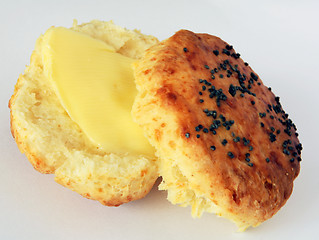 Image showing Buttered scone horizontal