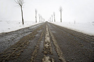 Image showing Road at winter