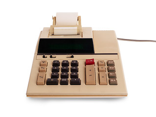 Image showing Old calculator for doing office related work