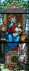 Image showing Virgin Mary with baby Jesus and saints