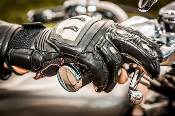 Image showing Motorcycle Racing Gloves