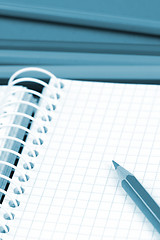 Image showing Pencils and agenda