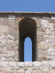 Image showing Window in a rock wall